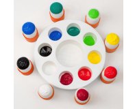 Palette godets et 10 tampons mousse dont 2 gratuits