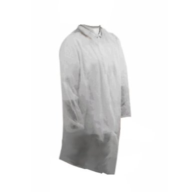 Blouse visiteur Blanche non-tissé 100% polypropylène fermeture à boutons, 2 poches taille unique