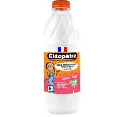 Colle scolaire cléopâtre papier carton travaux manuels sans solvant bidon 1l