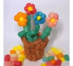 Flocon de mais cleopatre ipopop 15mm + 1 eponge + 1    guide coloris assortis pack   de 2000 flocons