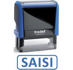 Formule commerciale trodat xprint saisi le empreinte 44x15mm encrage automatique rechargeable bleu