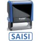 Timbre formule SAISI - Xprint à encrage automatique Bleu. Dim.empreinte 45x16mm