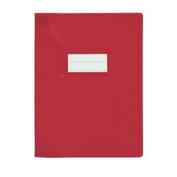 Protege-cah Oxford strong line 17x22 sans marque page pvc150 opaque rouge