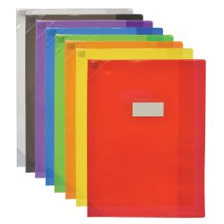 Protege-cah Oxford strong line a4 sans marque page pvc150 translucide assorti