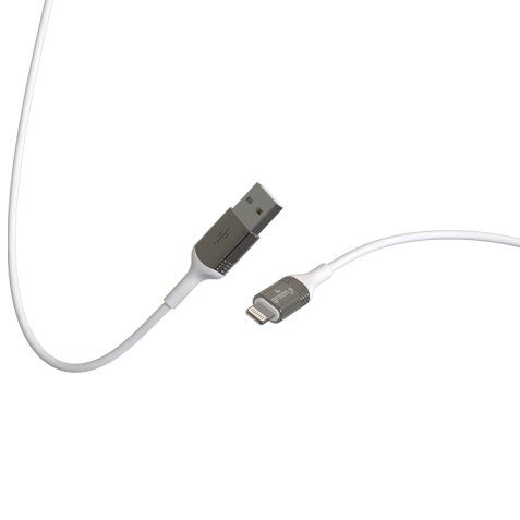 Câble lightning/USB-A 1,2m Blanc 2,4A, 12W GR2040