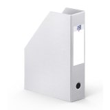 Porte-revues Oxford a4 dos 7cm couverture carte rigide recouverte de pvc blanc