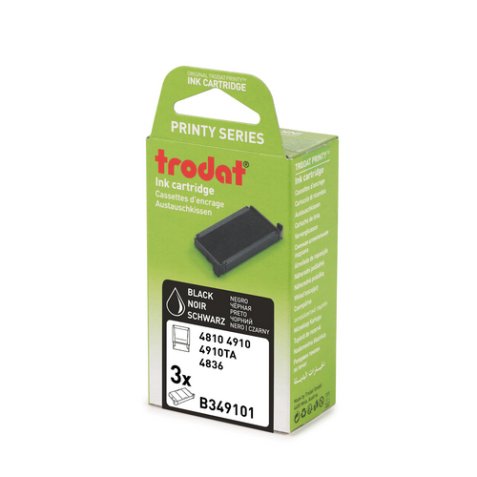 Blister 3 recharges 6/4910 pour appareils 4810/4910/4836. Noir