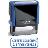 Timbre formule CERTIFIE CONFORME A L'ORIGINAL - Xprint à encr.auto.Bleu. Dim.empreinte 45x16mm