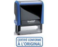 Formule commerciale trodat xprint certifié conforme à l'original empreinte 44x15mm encrage automatique rechargeable bleu