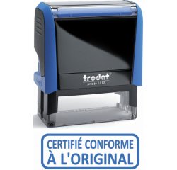 Formule commerciale trodat xprint certifié conforme à l'original empreinte 44x15mm encrage automatique rechargeable bleu