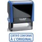 Timbre formule CERTIFIE CONFORME A L'ORIGINAL - Xprint à encr.auto.Bleu. Dim.empreinte 45x16mm