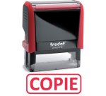 Formule commerciale trodat xprint copie empreinte 44x15mm encrage automatique rechargeable rouge