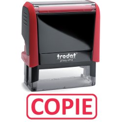 Timbre formule COPIE - Xprint à encrage automatique Rouge. Dim.empreinte 45x16mm