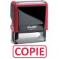 Timbre formule COPIE - Xprint à encrage automatique Rouge. Dim.empreinte 45x16mm
