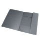 Chemises 3 rabats à élastiques Top File en carte lustrée 5/10e,390g. Format A4. Coloris gris