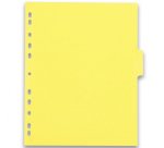 Dividers A4+ glossy 220g colored card Oxford Color Life 6 Neutral Tabs - 1 Set
