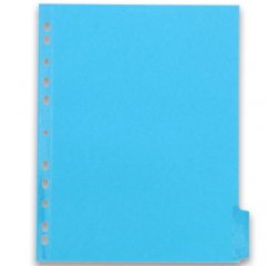Intercalaire A4+ carte lustrée 220 g colorée Oxford Color Life 6 onglets neutres - 1 jeu