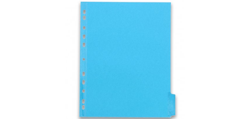 Intercalaire A4+ carte lustrée 220 g colorée Oxford Color Life 6 onglets neutres - 1 jeu