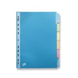Intercalaire Color Life, 6 positions en carte rigide 220g. Format A4. Coloris assortis