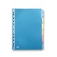 Intercalaire Color Life, 6 positions en carte rigide 220g. Format A4. Coloris assortis