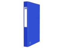 Classeur 2 anneaux cartonné Oxford Eurofolio+  A4 - Dos 3,5 cm bleu