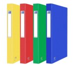 Classeur 2 anneaux EUROFOLIO en carte lustrée 7/10e, dos 3,5 cm. Coloris assortis