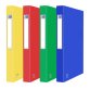 Classeur 2 anneaux EUROFOLIO en carte lustrée 7/10e, dos 3,5 cm. Coloris assortis