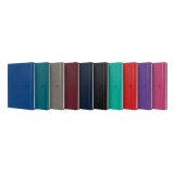 Carnet SIGNATURE format A5 couverture rigide brochure 160 pages quadrillées 5x5. Coloris assortis