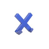 Aimant novus dhale croix format xl 90x90mm