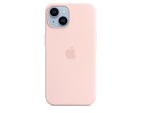 Apple Coque en silicone avec MagSafe pour iPhone 14 - Rose craie