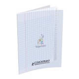 Répertoire 96 pages agrafées 90g 17 x 22 cm. Couverture polypro incolore
