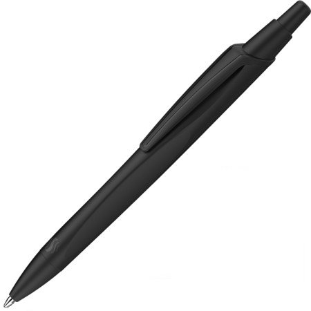Stylo-bille schneider reco retractable et rechargeable corps plastique recycle pointe 1mm trait 0,5mm coloris noir