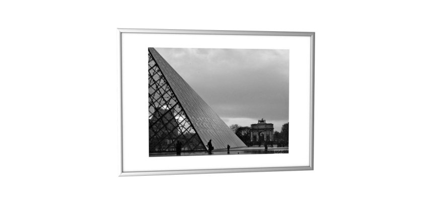Cadre décoration paperflow a3 coloris aluminium