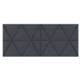 Panneau acoustique Easysound en polyester Anthracite - Dimensions : L1120 x H485 x P20 cm