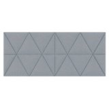 Panneau acoustique Easysound en polyester Gris - Dimensions : L1120 x H485 x P20 cm