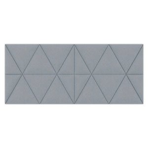 Panneau acoustique Easysound en polyester Gris - Dimensions : L1120 x H485 x P20 cm