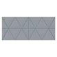 Panneau acoustique Easysound en polyester Gris - Dimensions : L1120 x H485 x P20 cm