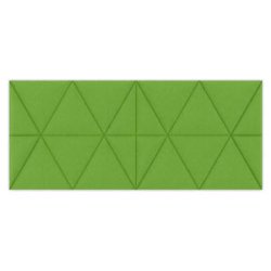 Panneau acoustique Easysound en polyester Vert - Dimensions : L1120 x H485 x P20 cm