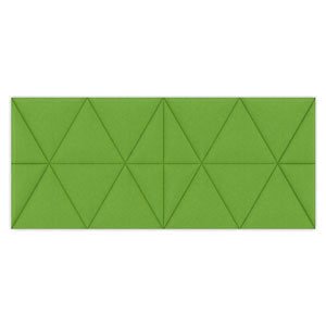 Panneau acoustique Easysound en polyester Vert - Dimensions : L1120 x H485 x P20 cm