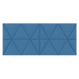 Panneau acoustique Easysound en polyester Bleu - Dimensions : L1120 x H485 x P20 cm