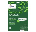 Etiquette autocollante avery adresse recyclee laser blanc  63,5 x 33,9mm boite de 360