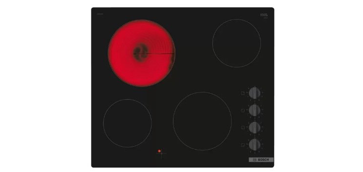 BOSCH Plaque vitroceramique PKE611CA8E Série 2, boutons latéraux