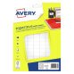 Zelfklevende etiketten multifunctioneel 12,8 x 18,3 mm Avery ETE 112 wit - 1792 stuks