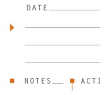 Meetingbook Rhodiactive 90g reliure intégrale A5+ 160 pages microperforé non perforé - Noir