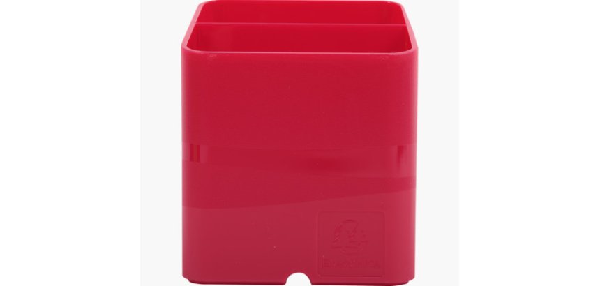 Pot a crayons exacompta pen-cube iderama 2            compartiments passe-cable     74x74x93mm coloris framboise