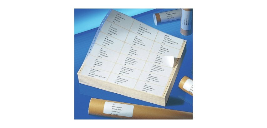 Etiquette matricielle pour ordinateur, 125 x 48,8 mm