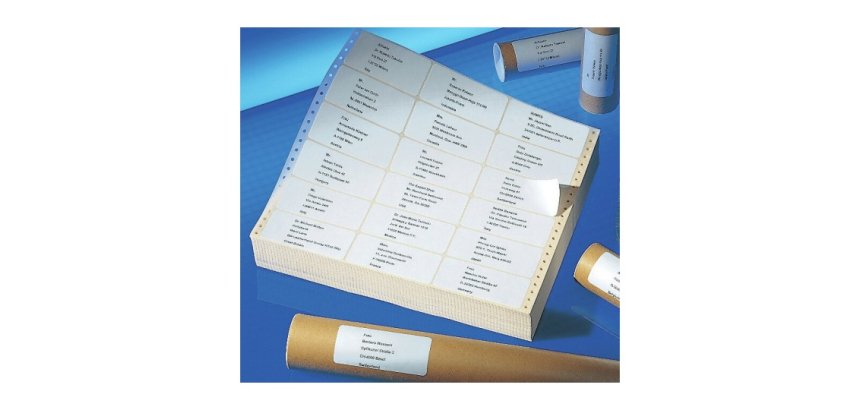 Etiquette matricielle pour ordinateur, 125 x 48,8 mm