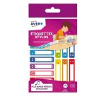 Étiquette avery stylo smiley 50x10mm boîte 30 unités