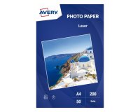 AVERY Papier photo laser brillant A4 200 g recto-verso - 50 feuilles