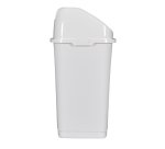 Poubelle à couvercle basculant Blanche en polypropylène capacité 18L L28,5 x H45,5 x P23,5 cm